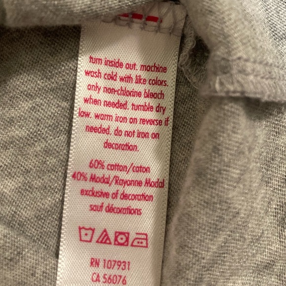 NWT Justice Peace sign tank top sz 7 gray heather/gold - Picture 13 of 13